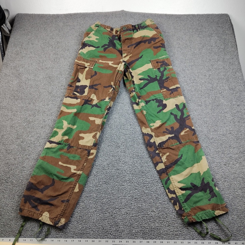 Propper Cargo Pants 30x31 Mens Small Woodland Camo BDU Ripstop 100% Cotton EUC